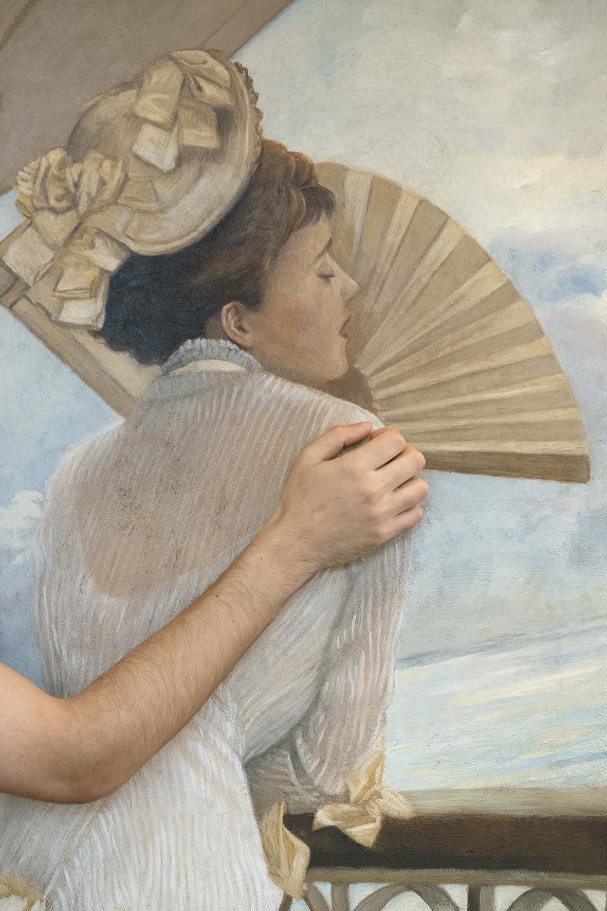 Julien Spiewak: The gallery of James Tissot's HMS Calcutta (Portsmouth), circa 1876, reproduction of the painting in the Tate Collection, London (detail), Jean-Baptiste. Hôtel Hermitage Monte-Carlo. 2025