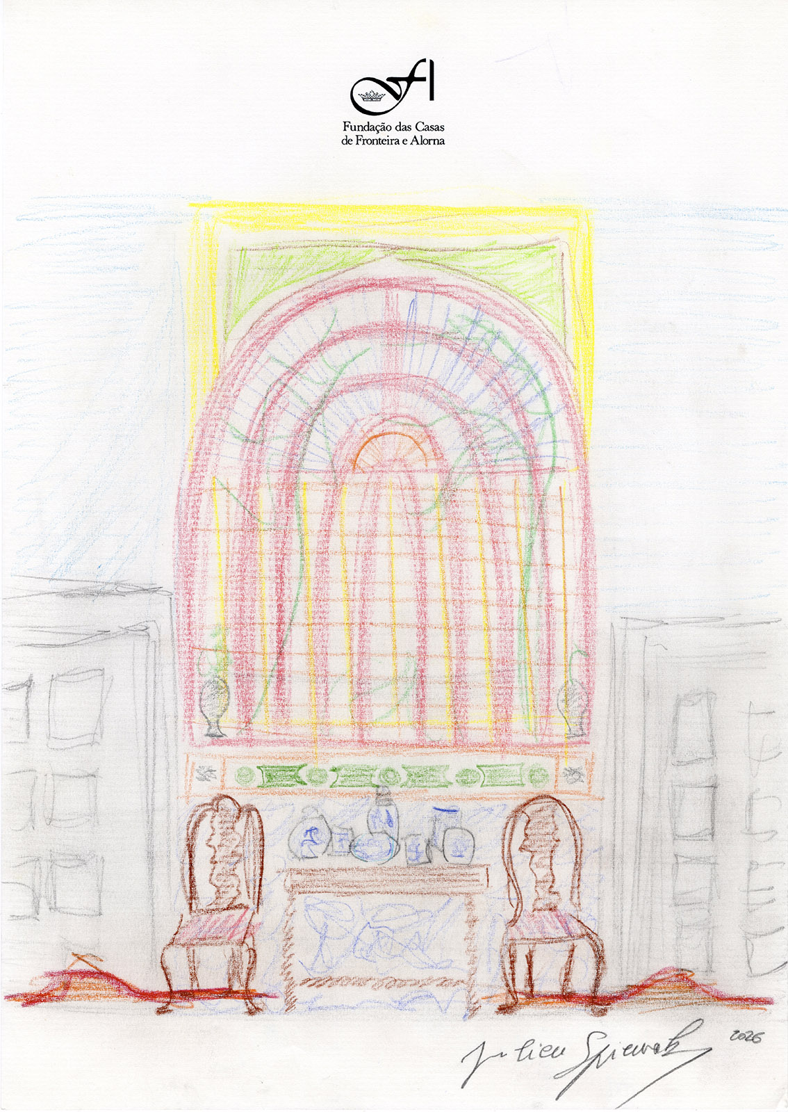 Julien Spiewak: Preliminary sketch. Fronteira Palace (Portugal). 2026