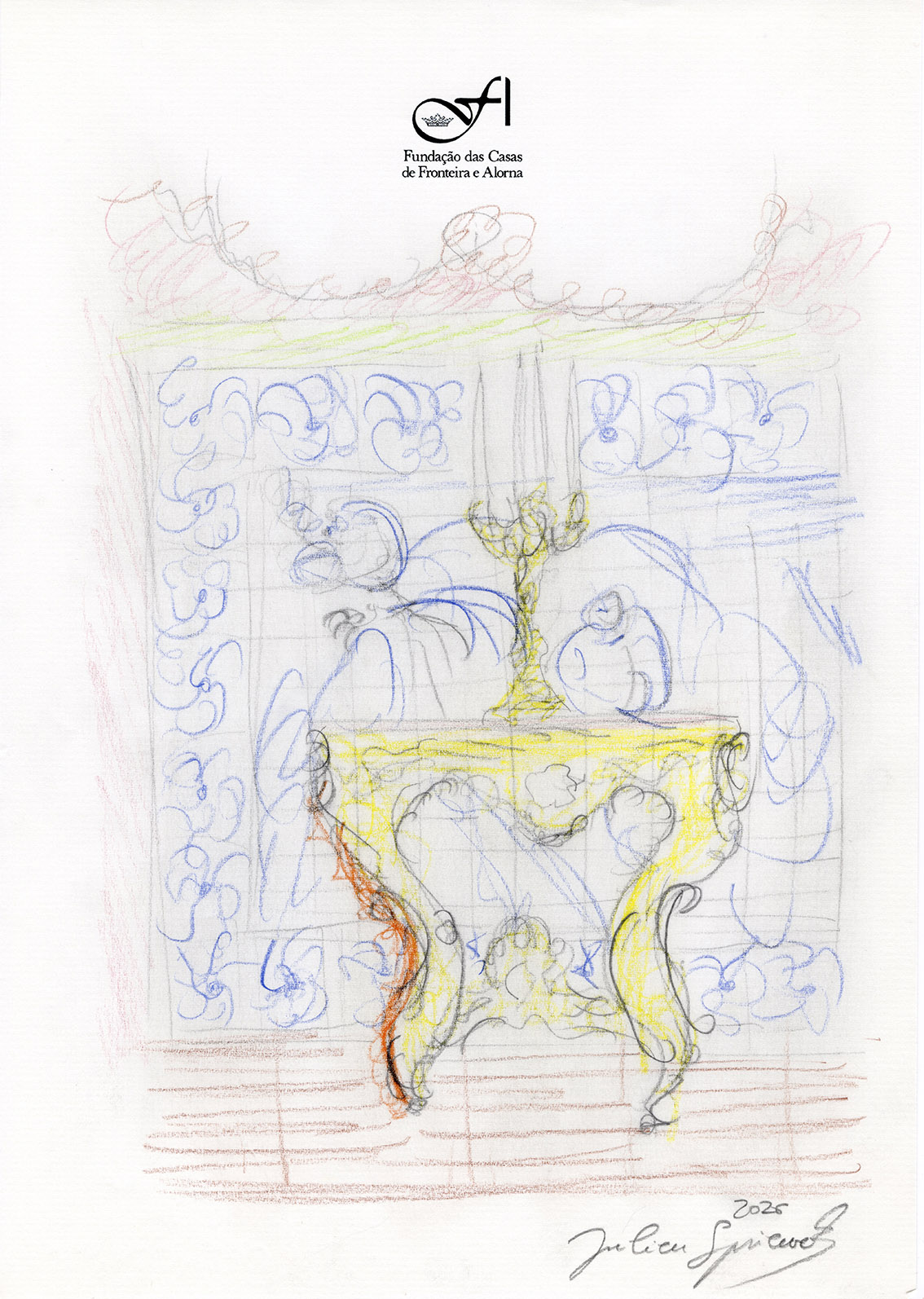 Julien Spiewak: Preliminary sketch. Fronteira Palace (Portugal). 2026