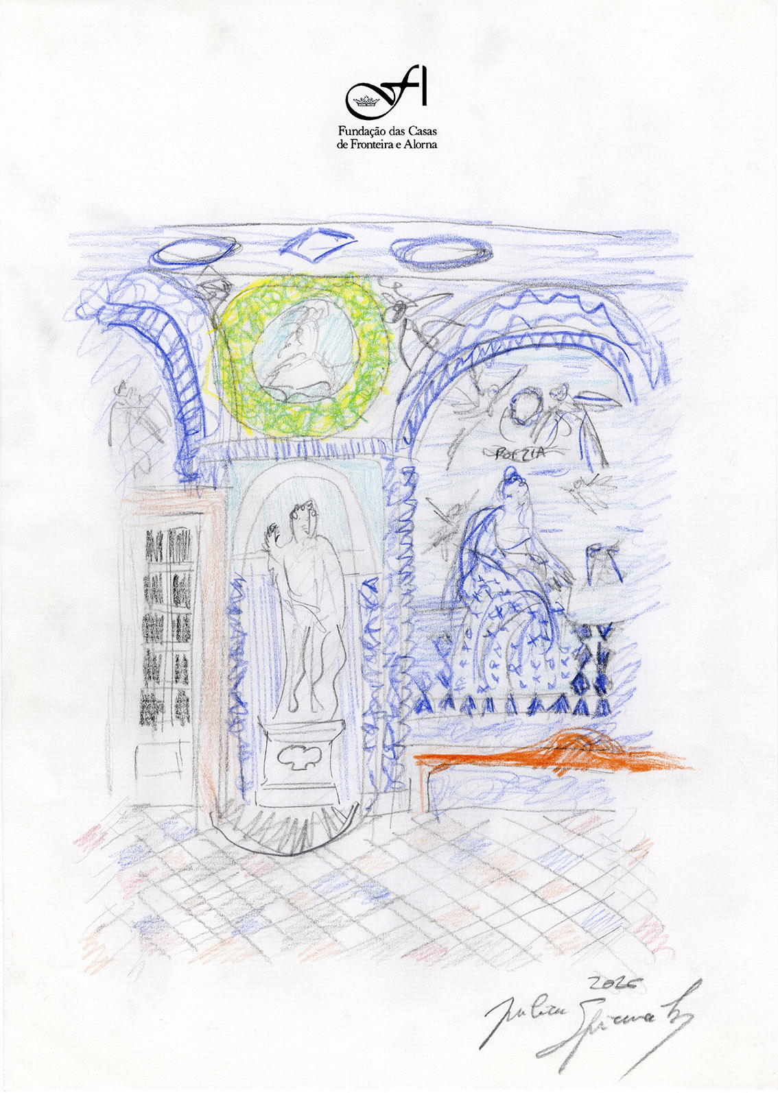 Julien Spiewak: Preliminary sketch. Fronteira Palace (Portugal). 2026